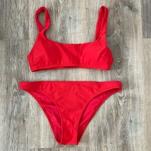 Aerie red bikini cheeky